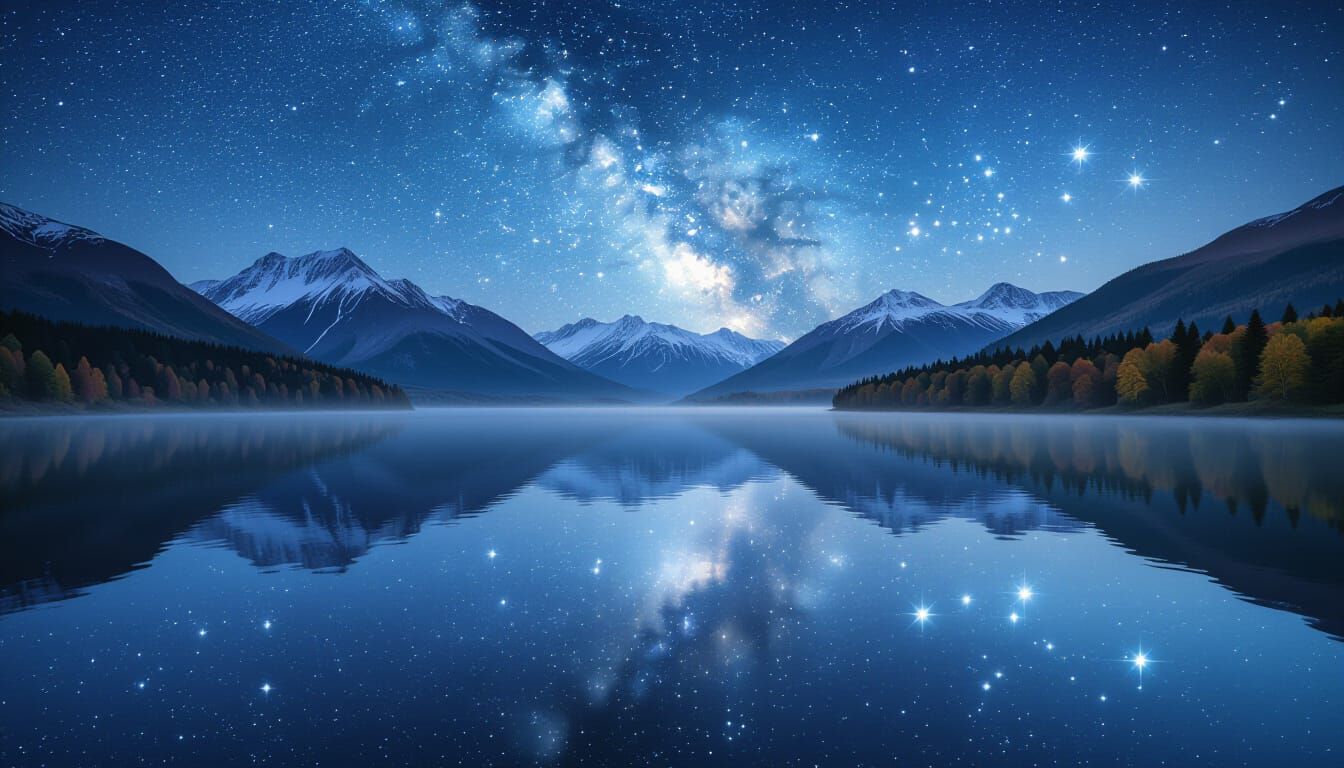 Spectacular Starry Night Over a Scenic September Sanctuary