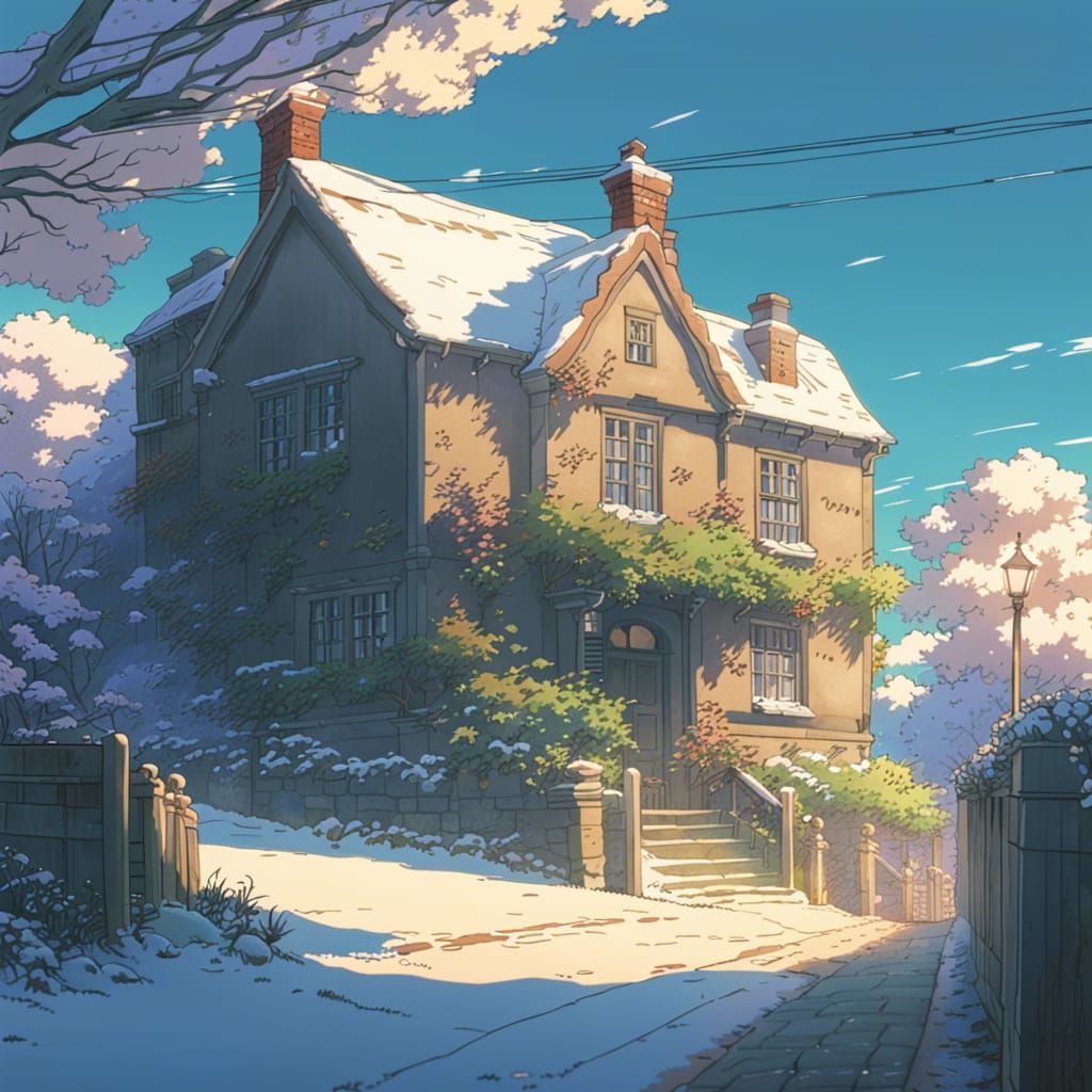 Anime Key Visual: Goodbye England in Winter Snow