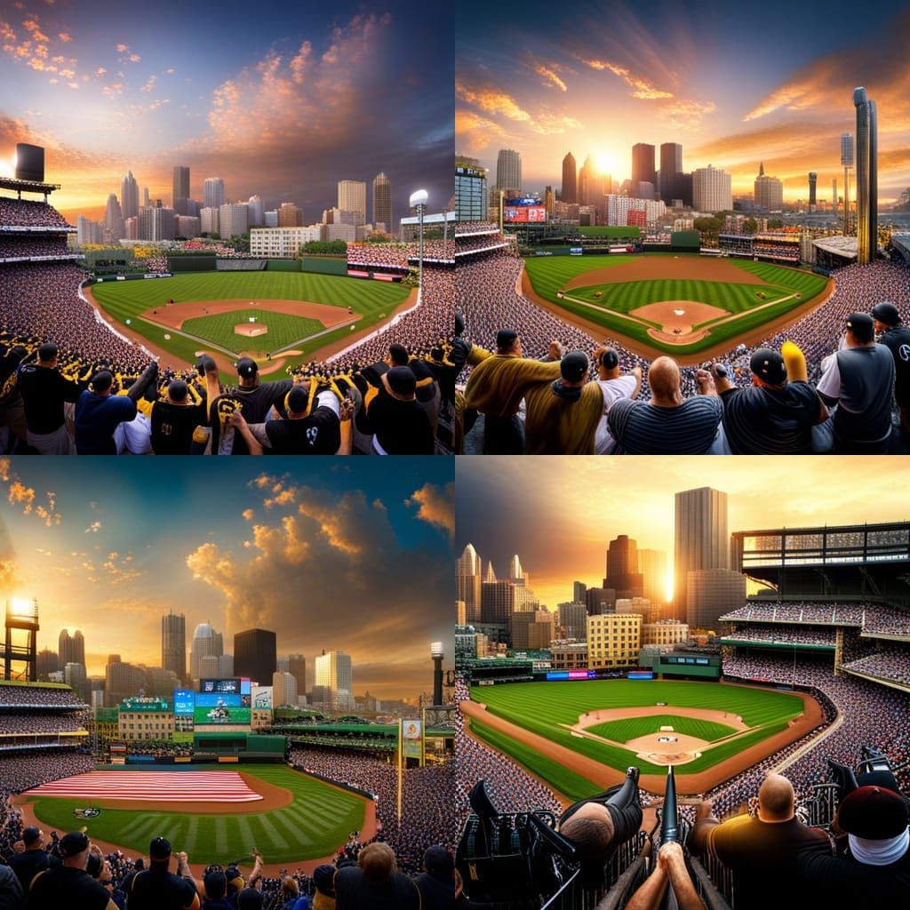 Pirates Victory Celebration at PNC Park: Digital Matte Paint...