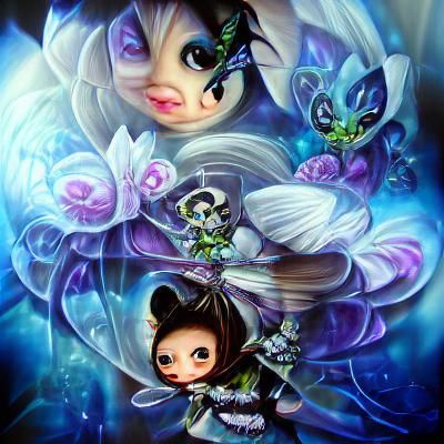 Ethereal Moonstone Fairy Illustration in Pre-Raphaelite Styl...