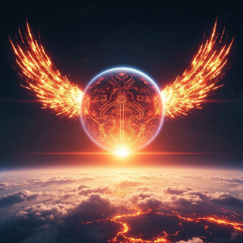 Nibiru Rising: Flaming Wings over Earth