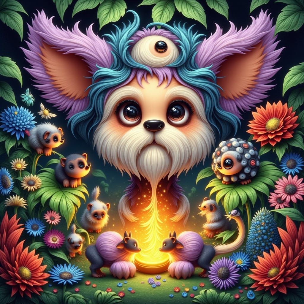 Dreamlike Spiral Scenes with Youthful Figures