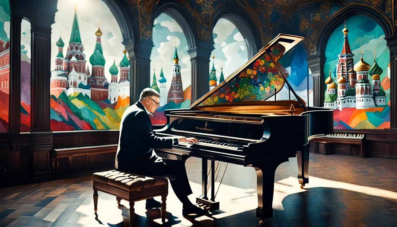 Shostakovich Plays Piano in Kremlin Terrarium