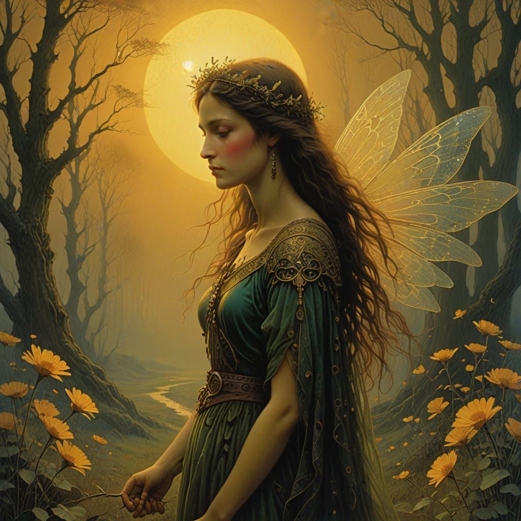 Enchanted Fairy Princess in Heavenly Light