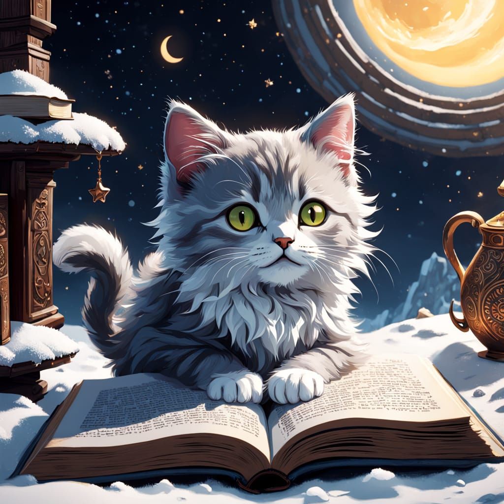 Whimsical Kitten Unfolds Ancient Secrets in Cozy, Fairy-Lit ...