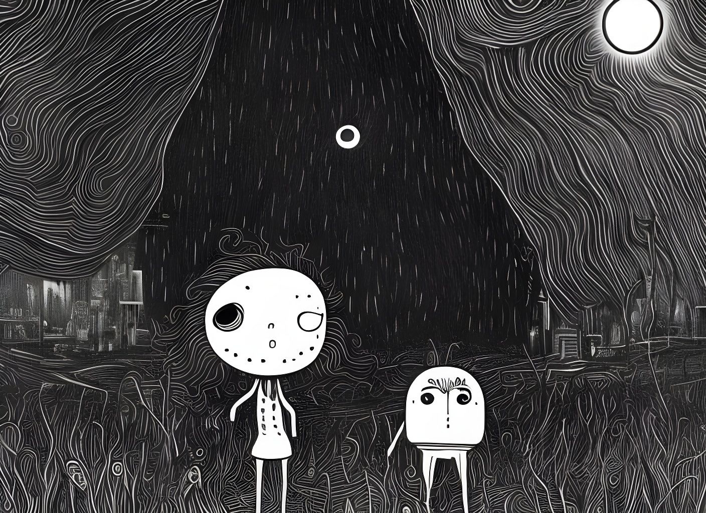 Androids Dream in Surreal Movie Scene