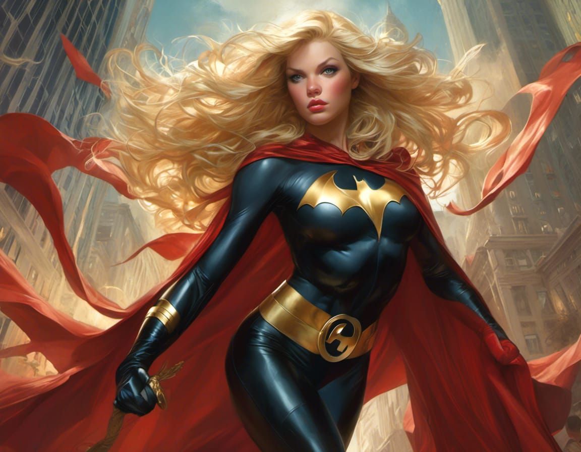 Beautiful Superhero Illustration in Artgerm Style