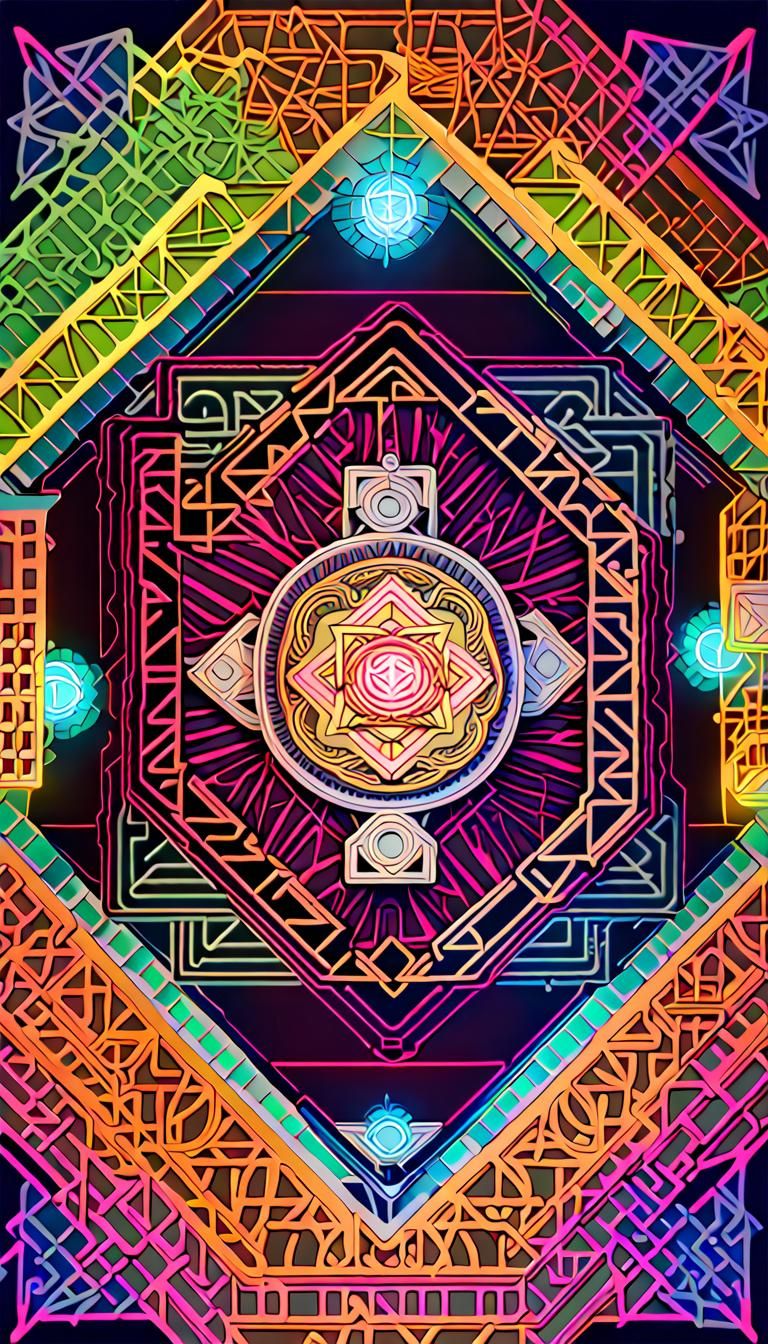 Sacred Geometry: Four Fractal Mandala Designs