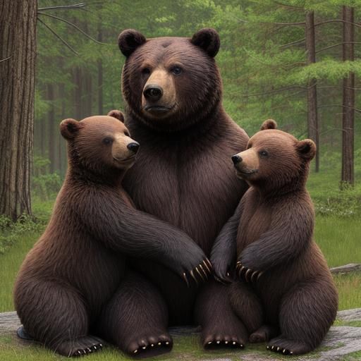 The Three Bears: Papa, Mama, and Baby