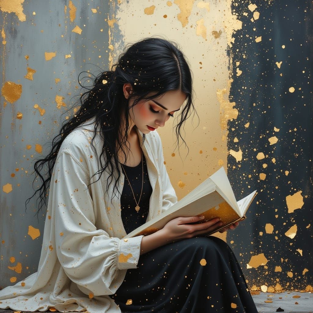 Divine Oil Painting of a Shar Character