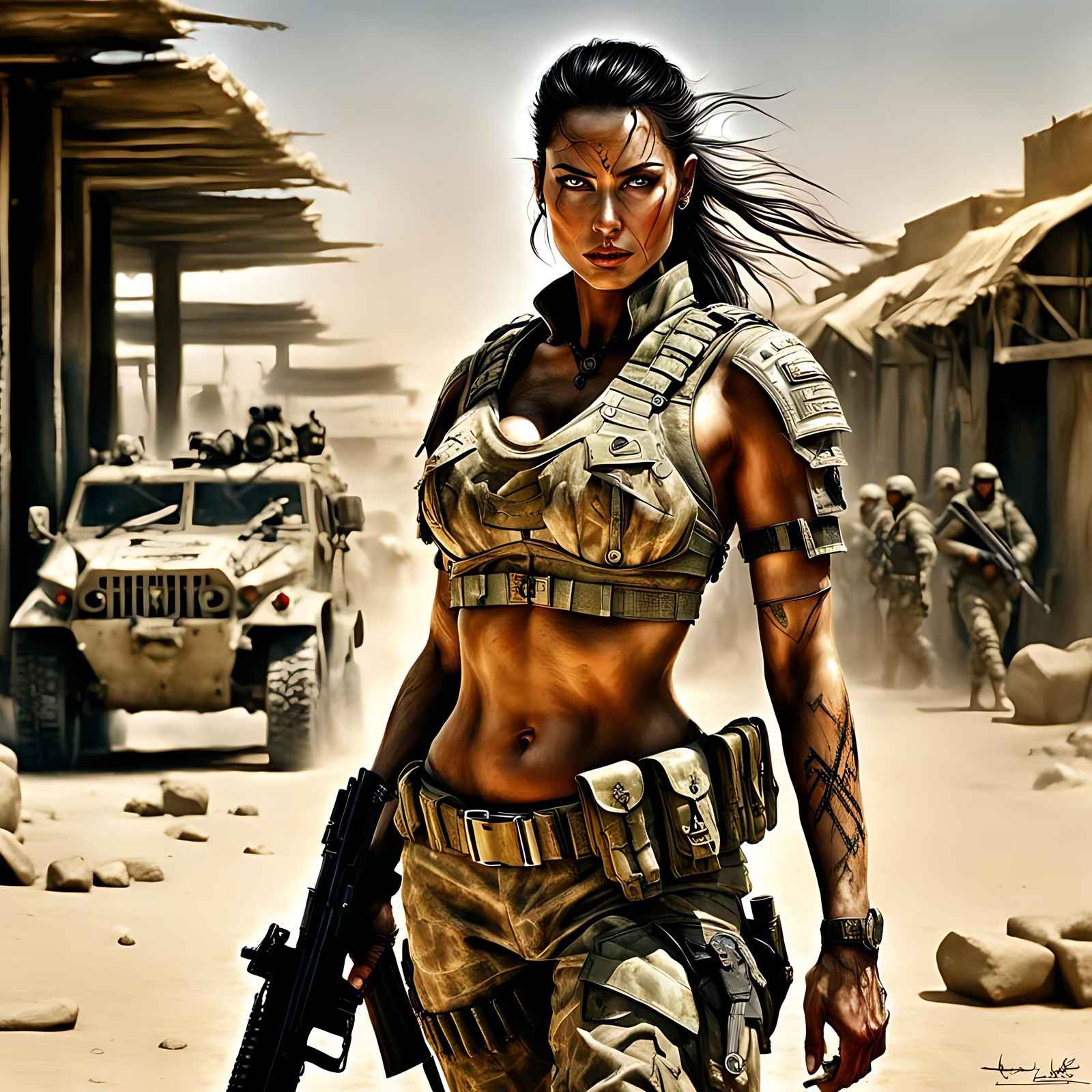 Beatrice on patrol in Irak