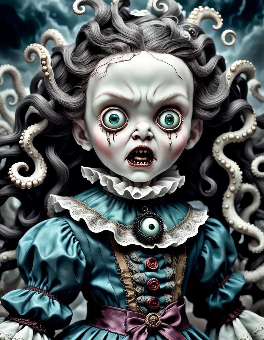 Aggressive Kawaii Doll as Eldritch God