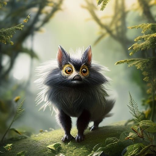 Filigree Gremlin Portrait in Faerie Circle