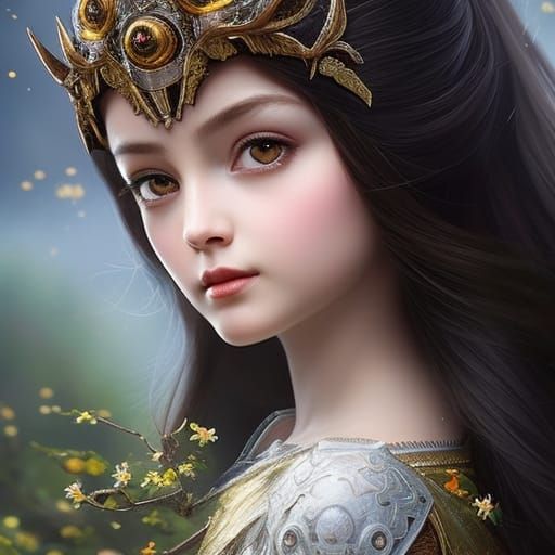 Filigree Gremlin Portrait in Overgrown Faerie Circle