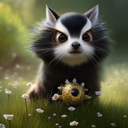 Filigree Gremlin Portrait in Overgrown Faerie Circle