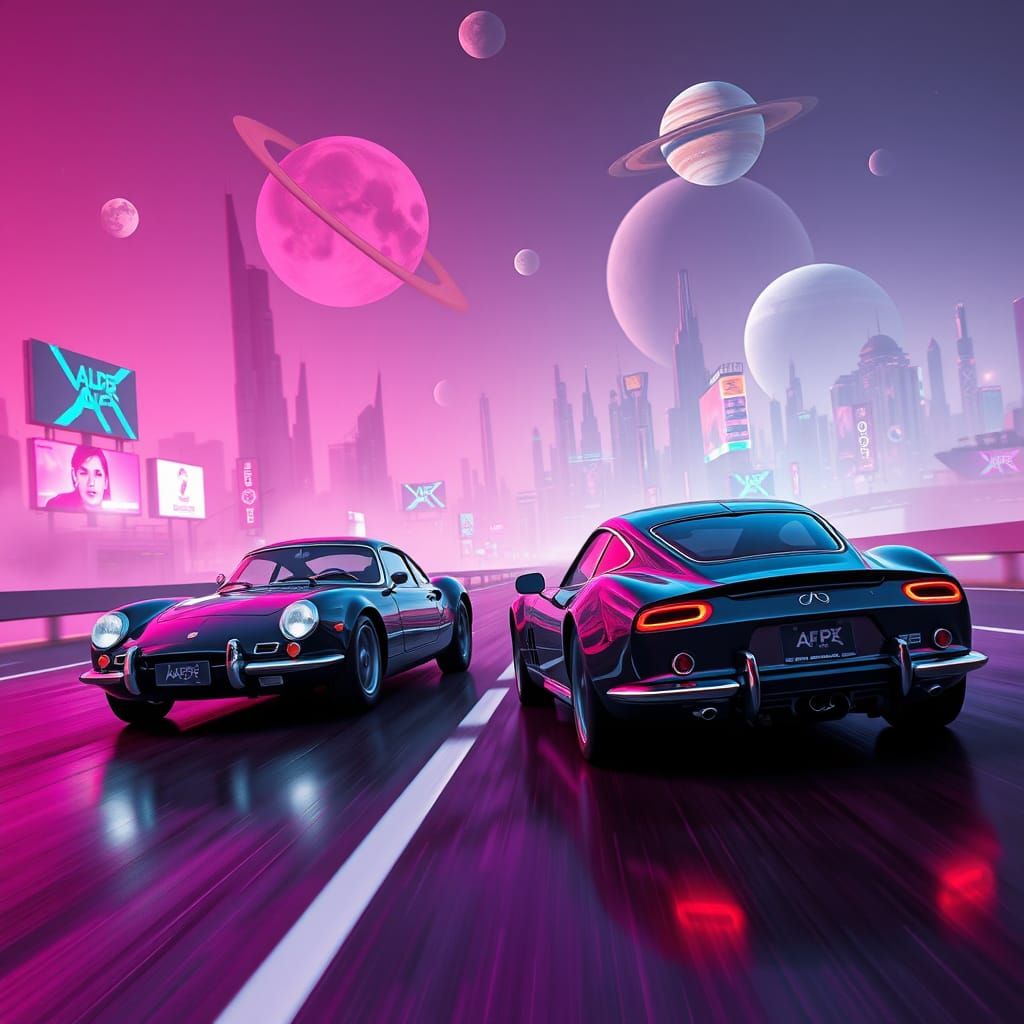 Retro-Futuristic Racing on a Colonized Alien Highway