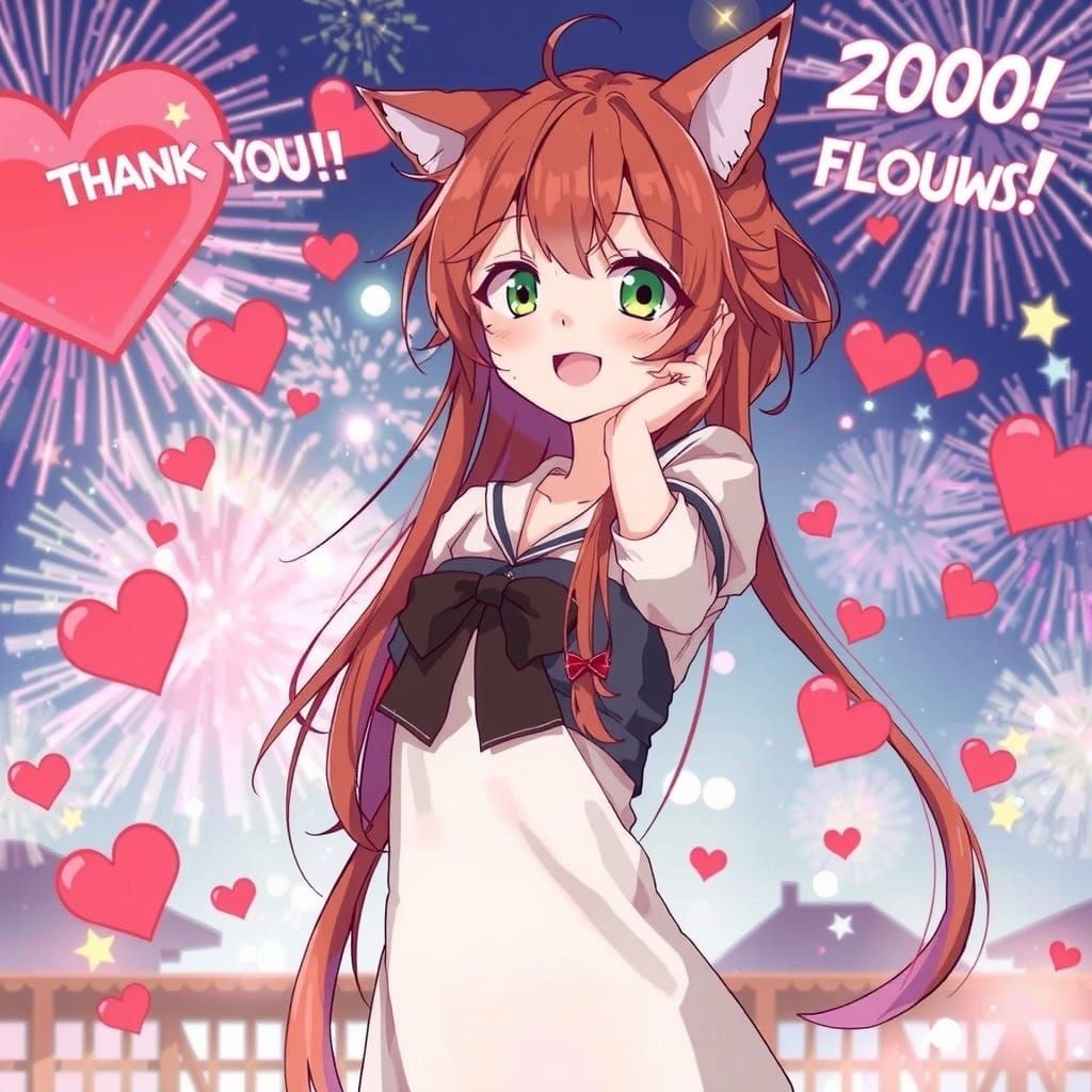 Hyper Realistic Kawaii Japanese Woman Celebrates 2000 Follow...