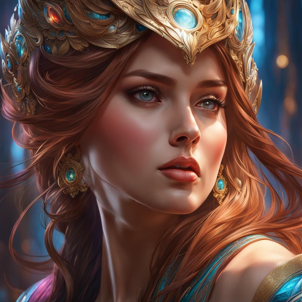 Majestic Portrait with Dynamic Lighting