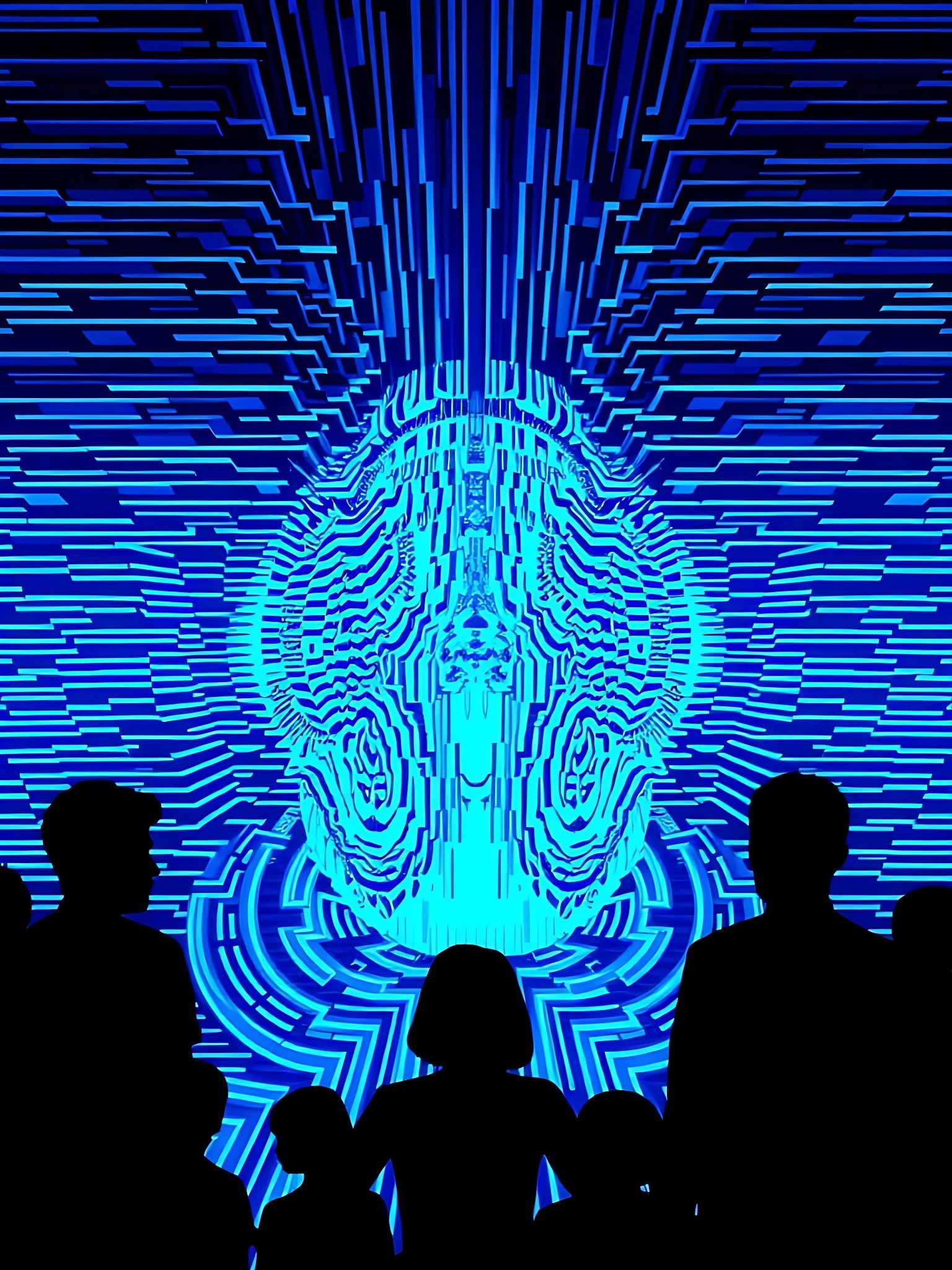 Ethereal Vortex in Neon Haze