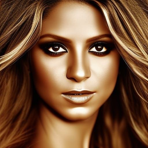 Hyperrealistic Shakira as Cleaning Lady