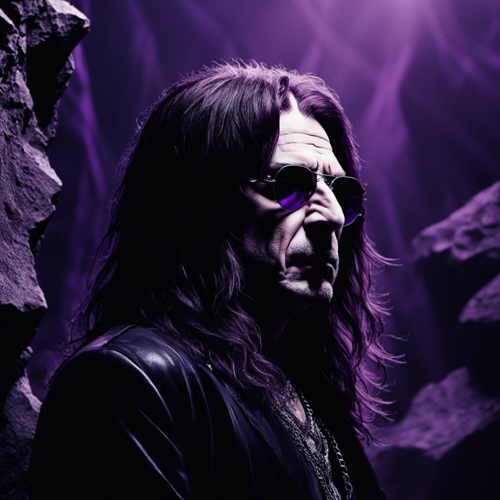 Ozzy Osbourne in Dark Fantasy Heavy Metal Art