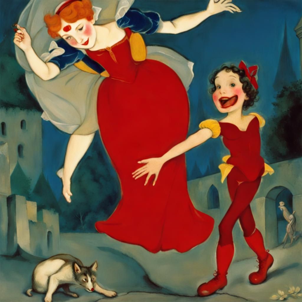 Horror Fairytale: Cinderella and Snow White Together