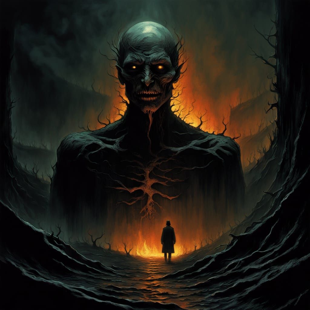 Distorted Portraits of Madness in Dark Surrealism