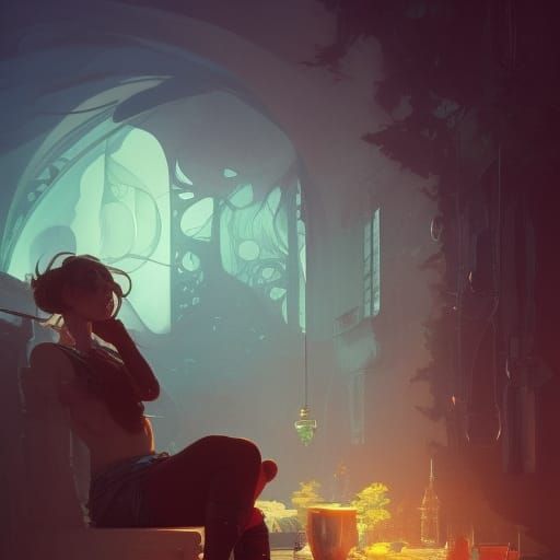 Wine Still Life as Digital Art