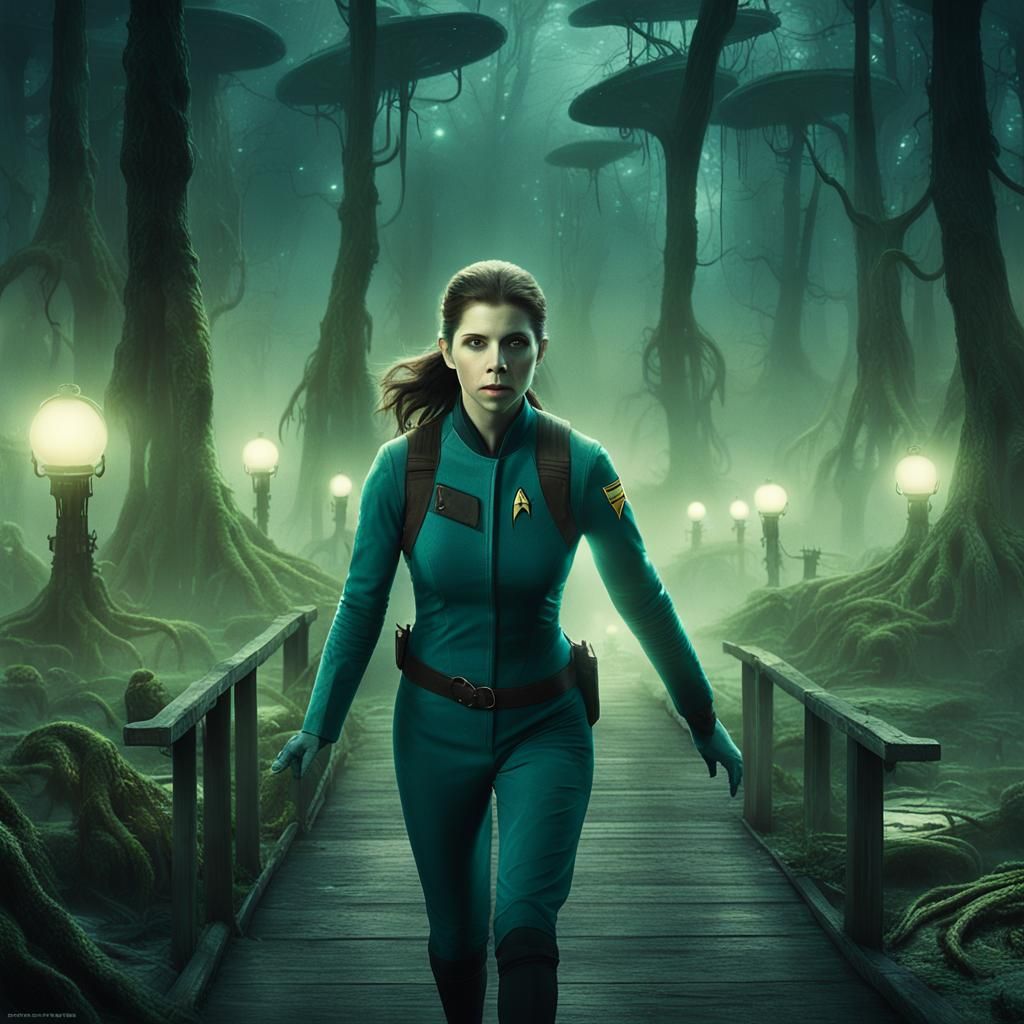 Eerie Alien Planet: Anna Kendrick in a Sci-Fi Scene