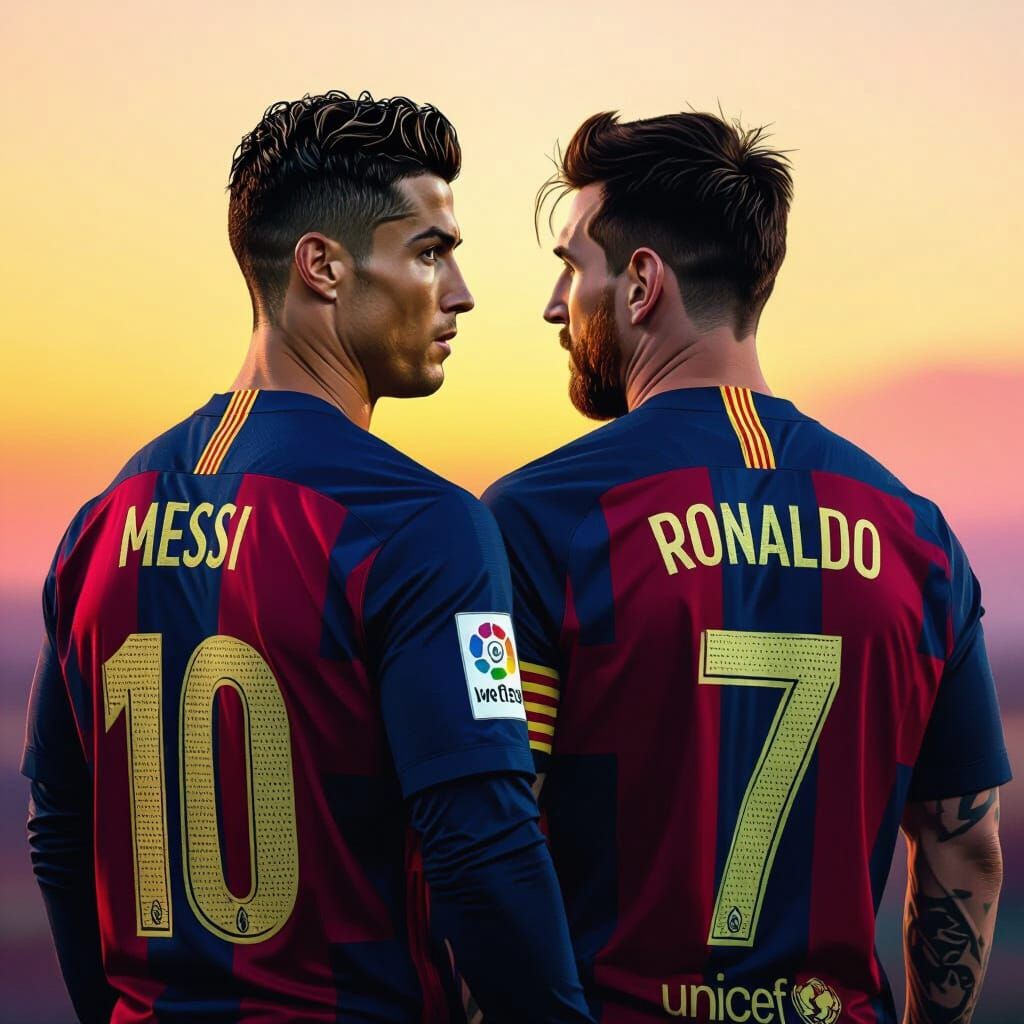 Ronaldo and Messi Jersey Swap, Concept Art