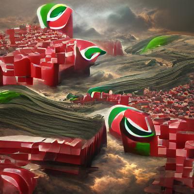 Detailed Matte Painting of Greed