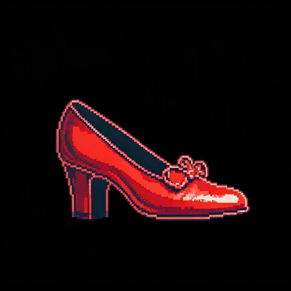 Dorothy's Ruby Slippers in 32-bit Style