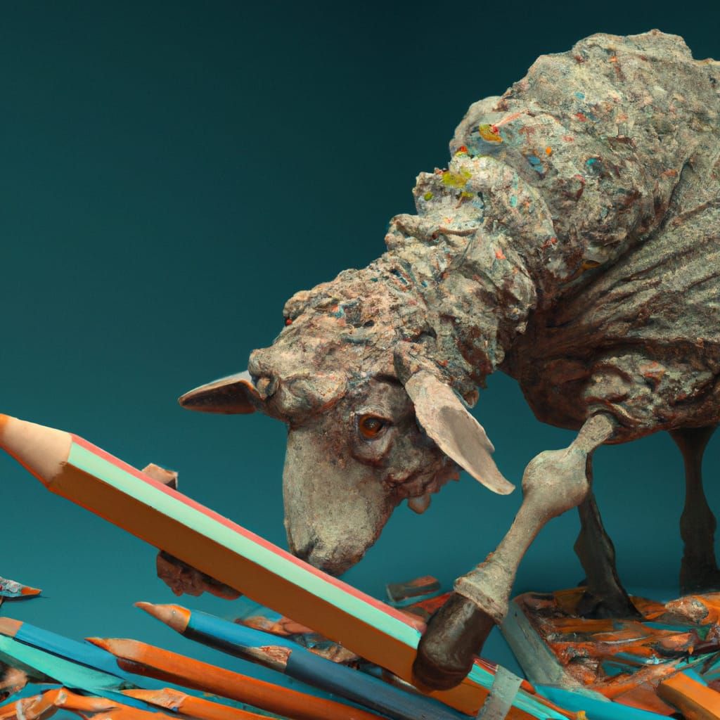 Shaun the Sheep's Pencil Feast: Digital Art