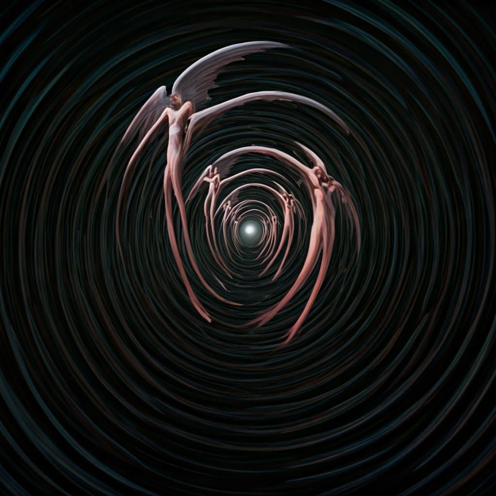 Angels and Demons in Kaleidoscopic Tunnel