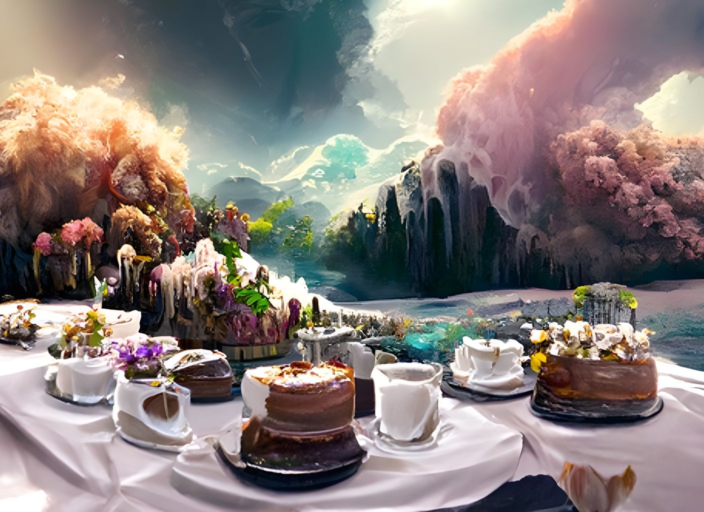 Coherent dessert table