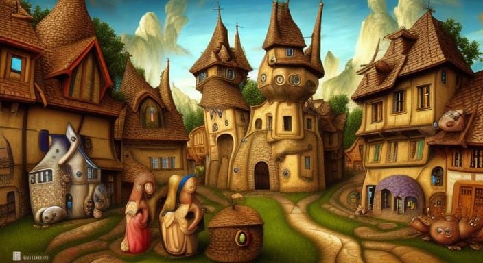 Medieval Village (Surreal)