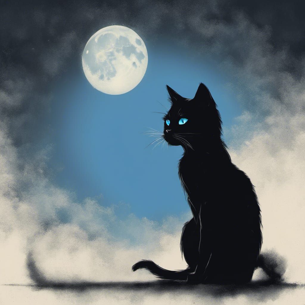 Black cat kinda night