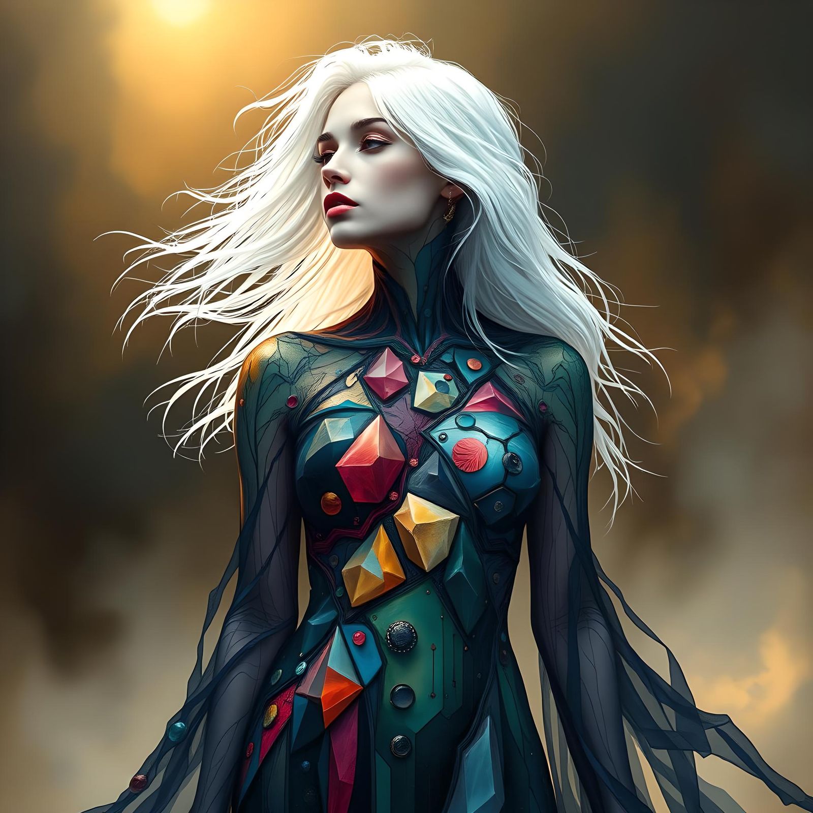 Breathtaking Woman in Surreal Body Painting