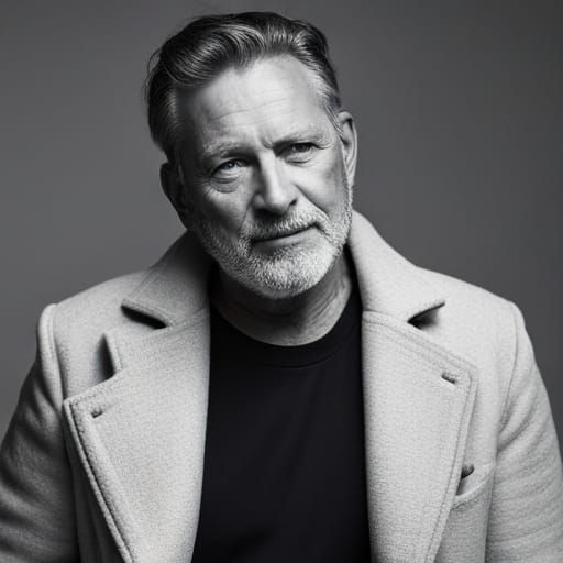 Striking Male Portrait in Hyperdetailed Style