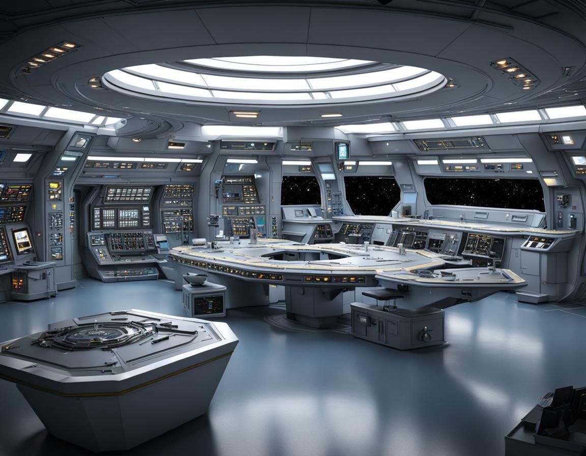 Starship Enterprise Interior: 3D Model Scene