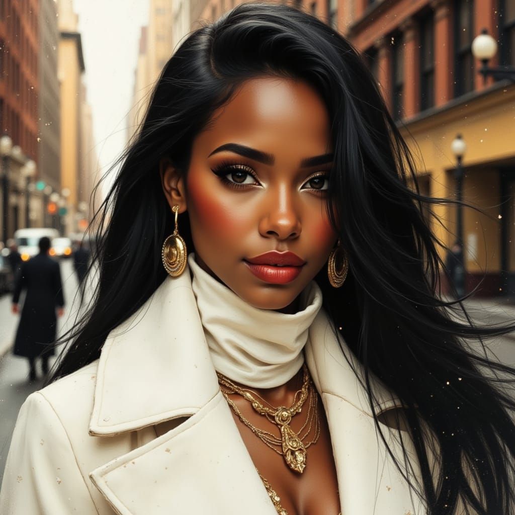 African Goddess Kelly Rowland in NYC