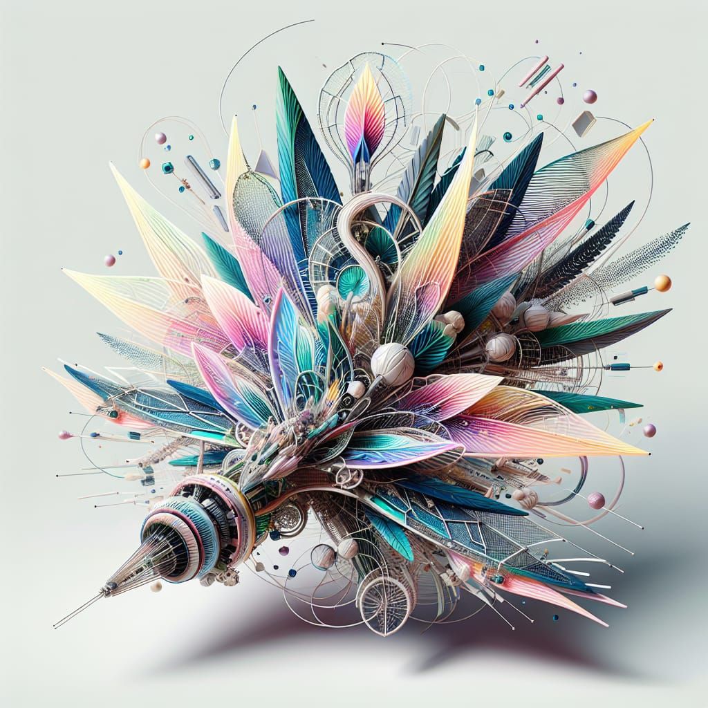 Glowing Cyberpunk Jet Engine Soars Through the Air