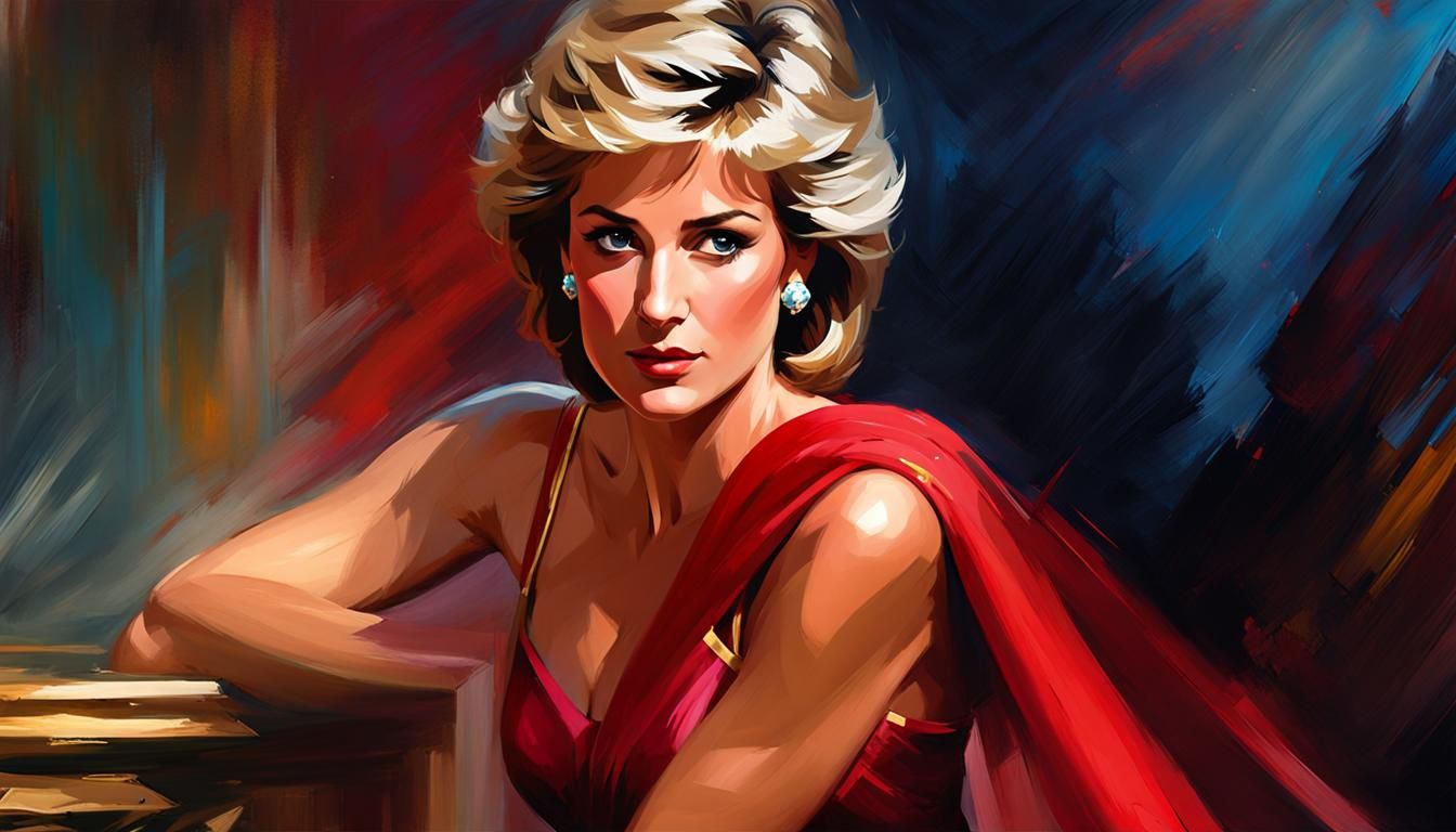 Princess Diana of Themyscira: Impressionistic Digital Art