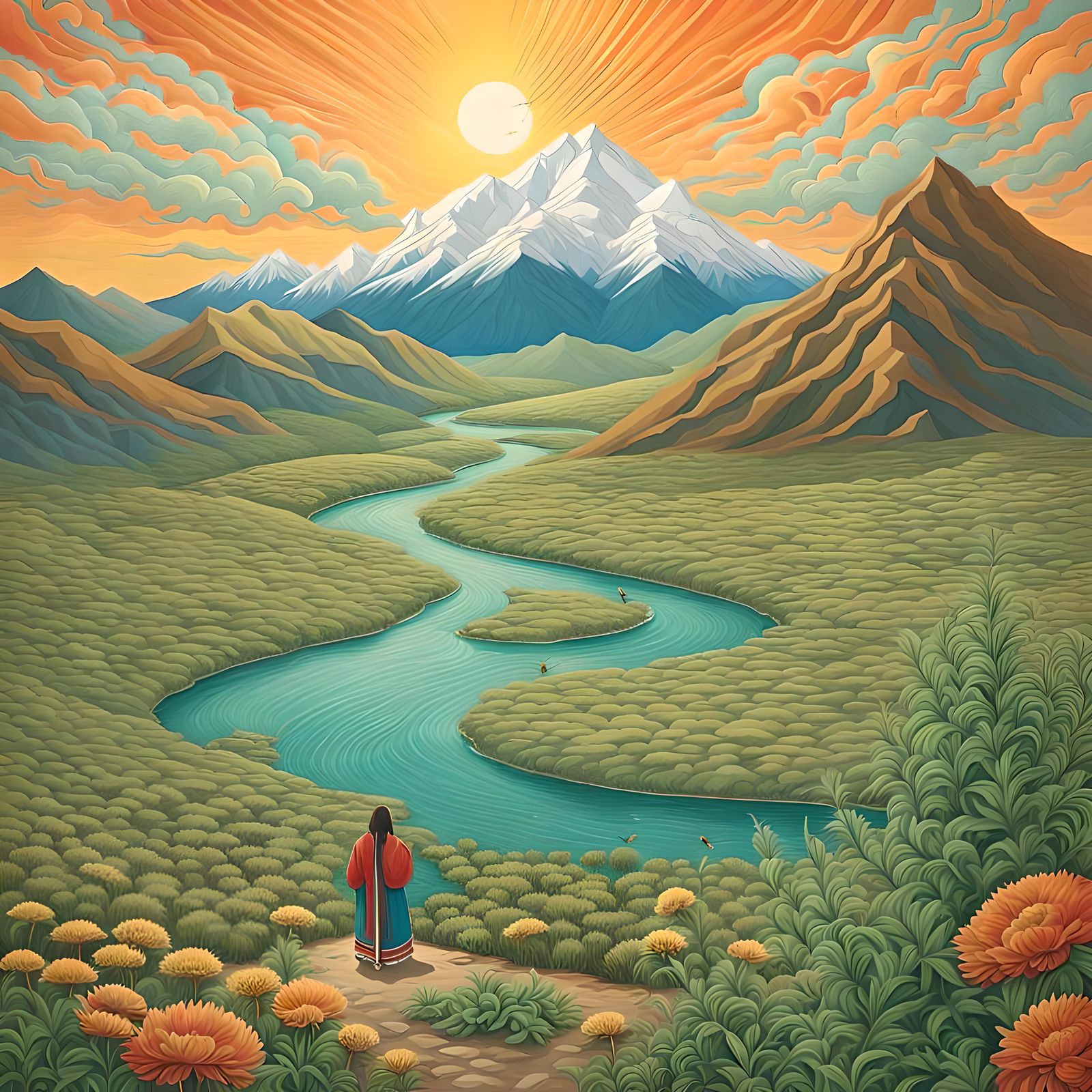 Mongolian Goddess Overlooks Cannabis Oasis