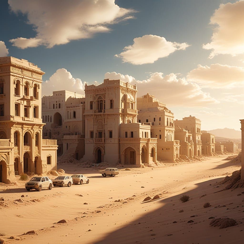 Ethereal Oasis in Desert Splendor