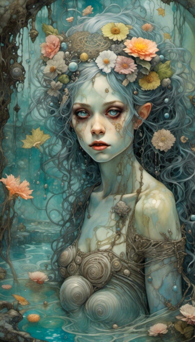 Living dead girl - at the mud bath