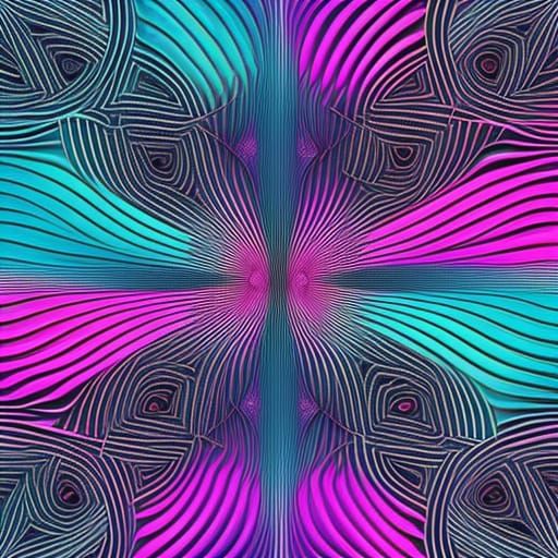 Intricate Bubbles in Abstract Mixed Media Illustration