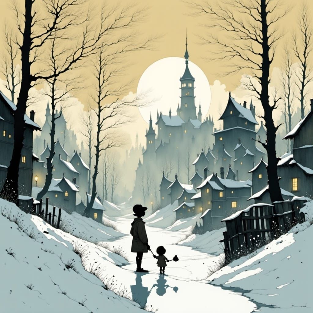 Luminous Landscape with Majestic Mountains