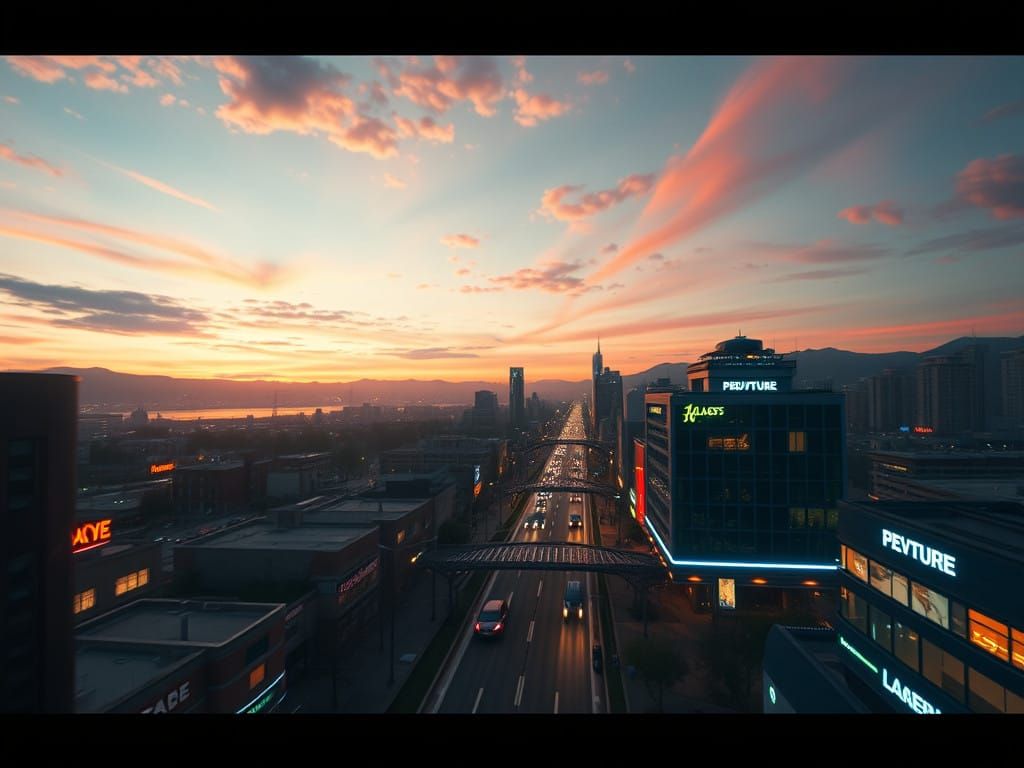 Epic Day's Transition: Sunrise to Night in Cinematic Film St...