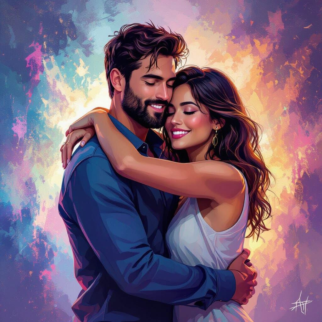 Embracing Past Potential: NFT Art of Man and Woman